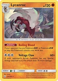 Lycanroc - SM - Cosmic Eclipse - Pokemon card