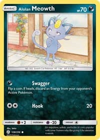 Alolan Meowth - SM - Cosmic Eclipse - Pokemon card