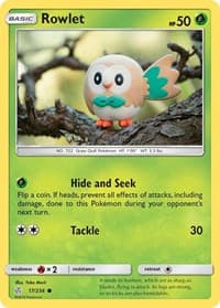 Rowlet - SM - Cosmic Eclipse - Pokemon card