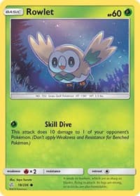 Rowlet - SM - Cosmic Eclipse - Pokemon card