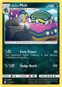 Alolan Muk - SM - Cosmic Eclipse - Pokemon card