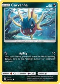 Carvanha - SM - Cosmic Eclipse - Pokemon card