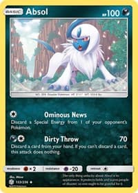 Absol - SM - Cosmic Eclipse - Pokemon card