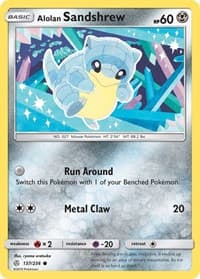 Alolan Sandshrew - SM - Cosmic Eclipse - Pokemon card