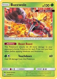 Buzzwole - SM - Cosmic Eclipse - Pokemon card