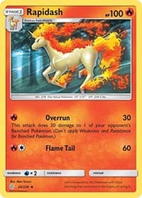 Rapidash - SM - Cosmic Eclipse - Pokemon card