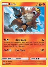 Entei - SM - Cosmic Eclipse - Pokemon card