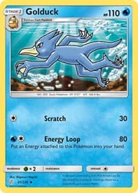 Golduck - SM - Cosmic Eclipse - Pokemon card