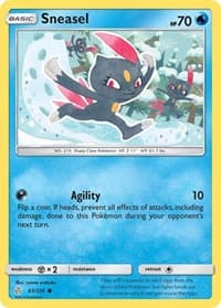 Sneasel - SM - Cosmic Eclipse - Pokemon card