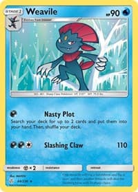 Weavile - SM - Cosmic Eclipse - Pokemon card