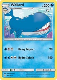 Wailord - SM - Cosmic Eclipse - Pokemon card