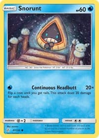 Snorunt - SM - Cosmic Eclipse - Pokemon card