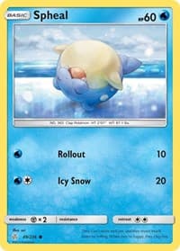 Spheal - SM - Cosmic Eclipse - Pokemon card