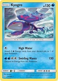 Kyogre - SM - Cosmic Eclipse - Pokemon card