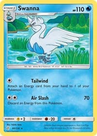 Swanna - SM - Cosmic Eclipse - Pokemon card