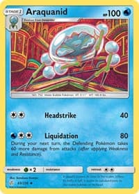 Araquanid - SM - Cosmic Eclipse - Pokemon card