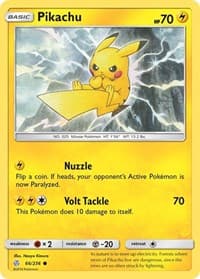 Pikachu - SM - Cosmic Eclipse - Pokemon card