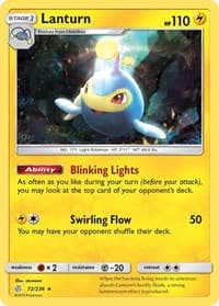 Lanturn - SM - Cosmic Eclipse - Pokemon card