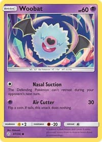 Woobat - SM - Cosmic Eclipse - Pokemon card