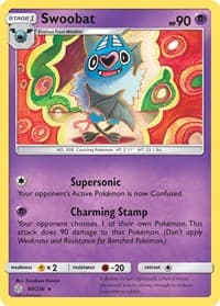 Swoobat - SM - Cosmic Eclipse - Pokemon card