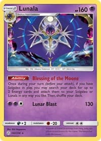 Lunala - SM - Cosmic Eclipse - Pokemon card