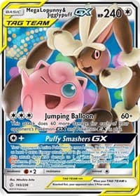 Mega Lopunny & Jigglypuff GX - SM - Cosmic Eclipse - Pokemon card