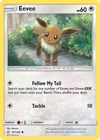 Eevee - SM - Cosmic Eclipse - Pokemon card