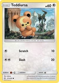 Teddiursa - SM - Cosmic Eclipse - Pokemon card