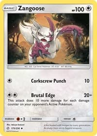 Zangoose - SM - Cosmic Eclipse - Pokemon card