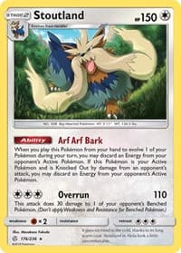 Stoutland - SM - Cosmic Eclipse - Pokemon card