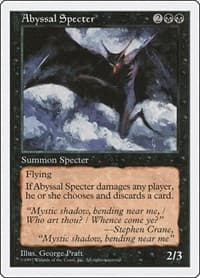 Abyssal Specter - Fifth Edition - Magic: The Gathering card