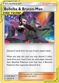 Bellelba & Brycen-Man - SM - Cosmic Eclipse - Pokemon card