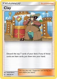 Clay - SM - Cosmic Eclipse - Pokemon card