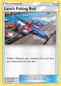 Lana's Fishing Rod - SM - Cosmic Eclipse - Pokemon card