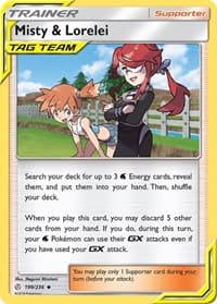 Misty & Lorelei - SM - Cosmic Eclipse - Pokemon card
