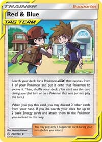 Red & Blue - SM - Cosmic Eclipse - Pokemon card