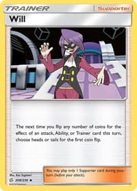 Will - SM - Cosmic Eclipse - Pokemon card