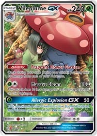 Vileplume GX (Full Art) - SM - Cosmic Eclipse - Pokemon card