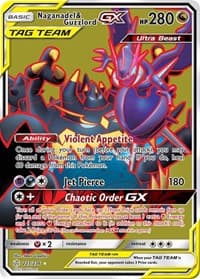 Naganadel & Guzzlord GX (Full Art) - SM - Cosmic Eclipse - Pokemon card