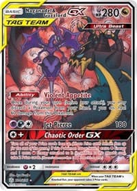 Naganadel & Guzzlord GX (Alternate Full Art) - SM - Cosmic Eclipse - Pokemon card
