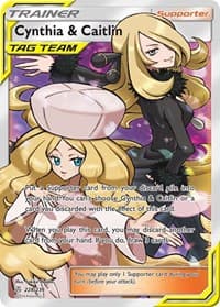 Cynthia & Caitlin (Full Art) - SM - Cosmic Eclipse - Pokemon card