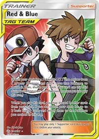 Red & Blue (Full Art) - SM - Cosmic Eclipse - Pokemon card