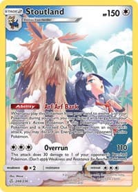 Stoutland (Secret) - SM - Cosmic Eclipse - Pokemon card
