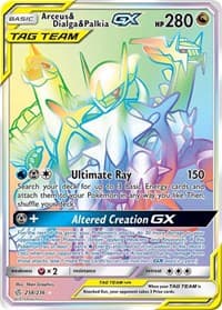 Arceus & Dialga & Palkia GX (Secret) - SM - Cosmic Eclipse - Pokemon card