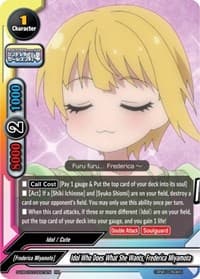 Idol Who Does What She Wants, Frederica Miyamoto - The iDOLM@STER Cinderella Girls Theater - Future Card BuddyFight card