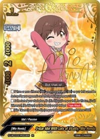 3-star Idol With Lots of Vitality, Mio Honda (IR) - The iDOLM@STER Cinderella Girls Theater - Future Card BuddyFight card