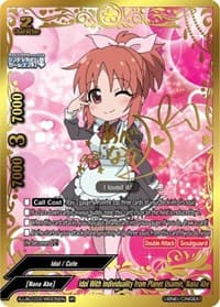 Idol With Individuality from Planet Usamin, Nana Abe (IR) - The iDOLM@STER Cinderella Girls Theater - Future Card BuddyFight card