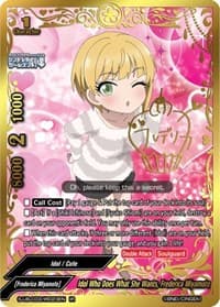 Idol Who Does What She Wants, Frederica Miyamoto (IR) - The iDOLM@STER Cinderella Girls Theater - Future Card BuddyFight card