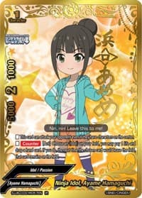 Ninja Idol, Ayame Hamaguchi (IR) - The iDOLM@STER Cinderella Girls Theater - Future Card BuddyFight card