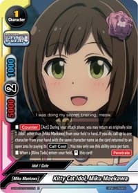 Kitty Cat Idol, Miku Maekawa - The iDOLM@STER Cinderella Girls Theater - Future Card BuddyFight card